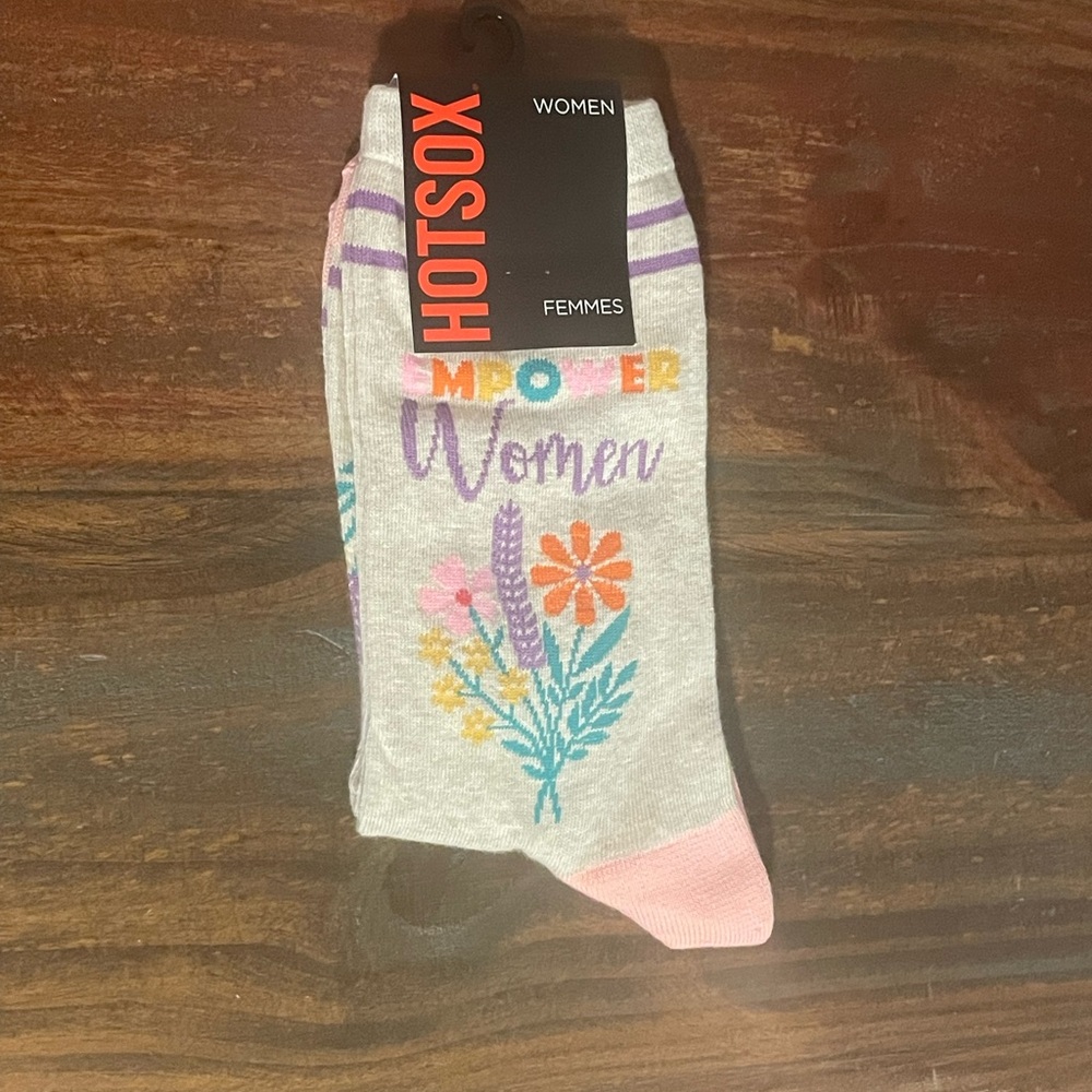Hot Sox Novelty Empower Women Socks Ladies 9 - 11